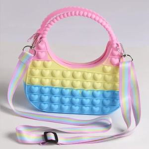 Customized Japan-Style Cartoon Mini Silicone Shoulder Bags for Girls <b>Cute</b> Kids' Pouch <b>Purse</b> Handbags - Product Image 6