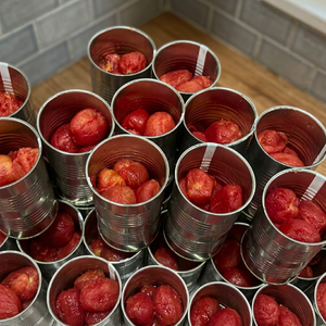 Tomates enteros pelados enlatados a granel para pizza, salsa de pasta, base para sopa, guisos, procesamiento de alimentos, servicio de catering y suministro. - Product Image 1