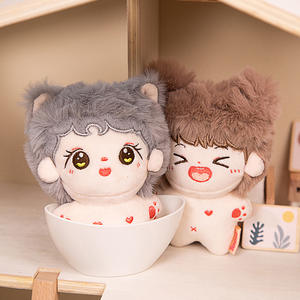 Factory Supply Hochwertige profession elle 10cm 4 Zoll Stofftier maßge schneiderte Kinder Plüsch Puppe Schlüssel anhänger - Product Image 4