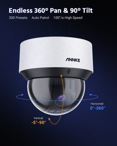 Caméra dôme <span class=keywords><strong>IP</strong></span> PTZ ANNKE haute vitesse 4MP 25X avec zoom, audio bidirectionnel, vision nocturne, étanche pour extérieur, CCTV - Product Image 3