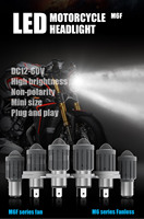 Ampoules de phare LED pour moto série M6F H4+3000K, vente en gros d'usine, corps compact mini, installation simple, H6+3000K P45T+3000K