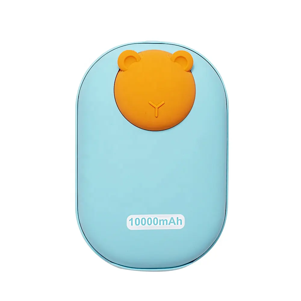 Calentadores de manos recargables Venta al por mayor Banco de energía Cargador de batería 10000mAh Reutilizable USB Pocket Portable Mini Calentador de manos para el calor