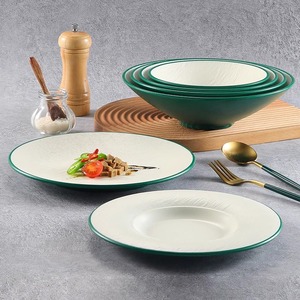 Nordic <b>melamine</b> <b>plates</b>, commercial plastic round <b>plates</b>, flat <b>plates</b>, steak <b>plates</b>, Western-style <b>plates</b>, pasta <b>plates</b>, salad - Product Image 2