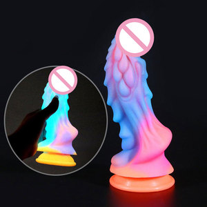 Plug Anale Luminoso in Silicone Liquido a Forma di Drago, Dildo Realistico Grande e Mostruoso per Donne e Uomini, Giocattoli Sessuali - Product Image 3