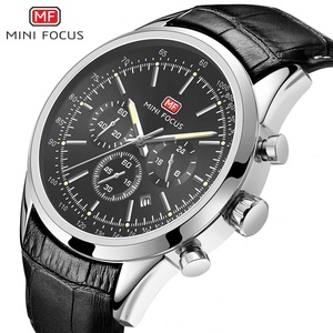 Montres-bracelets en cuir pour hommes, montres à quartz pour hommes d'affaires, montres étanches lumineuses pour hommes - Product Image 4