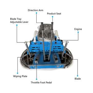 Máquina Allanadora de Concreto de Gran Tamaño con Motor de 25-27 HP para la Construcción de Pisos de Plazas, Bajo Costo de Mantenimiento - Product Image 3