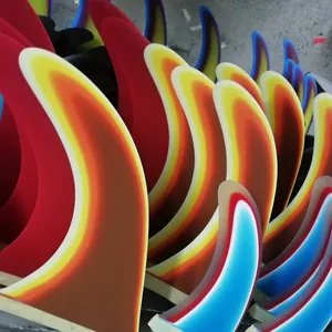 High Quality Multi-Layered Single Fin Customizable Multiple Colors Longboard Fins SUP Fins
