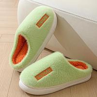 Nouveau style coton pantoufles en peluche femmes pantoufles amoureux doux épaissi maison antidérapant intérieur chaud automne et hiver pantoufles
