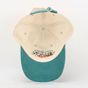 Gorras de Béisbol Deportivas Personalizadas al por Mayor de 6 Paneles, Gorras de Pana Lisas con Logotipo Bordado, Gorras Curvas de Dos Tonos para Hombre y Mujer - Product Image 6