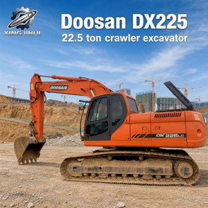Excellente machinerie de terrassement stable 2024 Doosan DH225LC-7, pelle sur chenilles de 22 tonnes, excavatrices d'occasion à vendre, prêtes à l'emploi - Product Image 1
