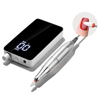 En gros 805 Ponceuse à ongles électrique professionnelle portable 35000RPM Polisseuse à gel Brosse en carbone pour salon de manucure UK Ensemble de forets