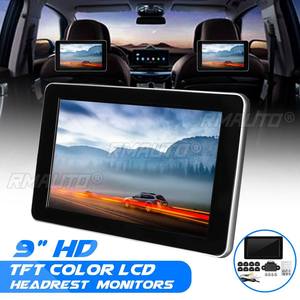 จอภาพติดพนักพิงศีรษะในรถยนต์ขนาด 9 นิ้ว แบบ HD พร้อมจอ LCD สี TFT แสดงผลแบบดิจิตอล รองรับสัญญาณ AV วิทยุ กล้องมองหลัง และเครื่องเล่น MP5 - Product Image 1