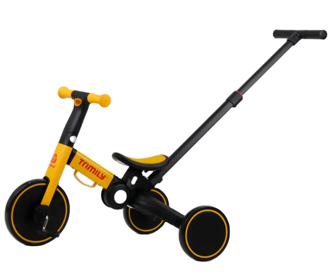 Tutta la vendita bambini 4 IN 1 bambini TRIKE pieghevole triciclo per bambini con push bar funzionale bambino equilibrio bici giro IN auto IN vendita