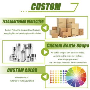 Pot cosmétique en plastique de luxe de bonne qualité 50g pour crème contour des yeux et soin de la peau - Product Image 4