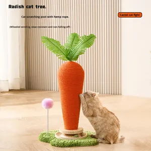Rascador para Gatos Ecológico de Sisal, Material de Madera Personalizado, Estilo Adorable, Juguete para Mascotas, Casa para Gatos, Embalaje de Cartón - Product Image 2