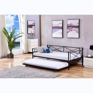 <b>Modern</b> Metal <b>Bed</b> Wrought Iron <b>Sofa</b> <b>Bed</b> Steel <b>Bed</b> with Trundle - Product Image 5