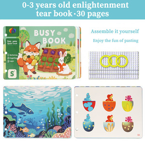 Libro Sensorial para Bebés, Libro de Desgarro Manual, Libro Adhesivo, Educación Temprana, Pegatinas Mágicas, Juguete Educativo para Guardería, Regalo - Product Image 6