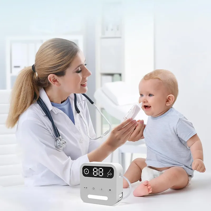 Customized Baby product 1200mAh Electric Breast Pump with storage box quick and safe nose cleaning electric snot sucker