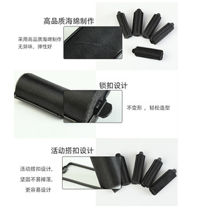 Rizador de pelo de esponja forrado en tela hecho a medida con hebilla, rizador de pelo DIY, herramienta para peinar flequillos, etiqueta de color fijo. - Product Image 2