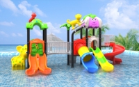 Équipement de parc d'attractions en plein air, parc aquatique, toboggan aquatique amusant pour enfants