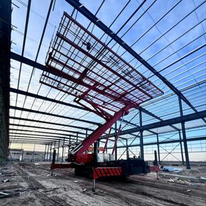 Plateforme de travail mobile professionnelle sur chenilles, hydraulique, avec moteur diesel et boîte de vitesses, nacelle élévatrice aérienne de 31m à plafond inversé, capacité 4T, pour personnel - Product Image 5