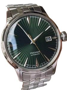 Montre mécanique de luxe pour homme avec bracelet en acier inoxydable de 20 mm de largeur, cadran en verre, affichage du calendrier par aiguilles - Product Image 5