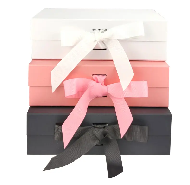 Cajas magnéticas personalizadas para zapatos, Cajas de Regalo plegables con cinta magnética, embalaje de lujo para ropa