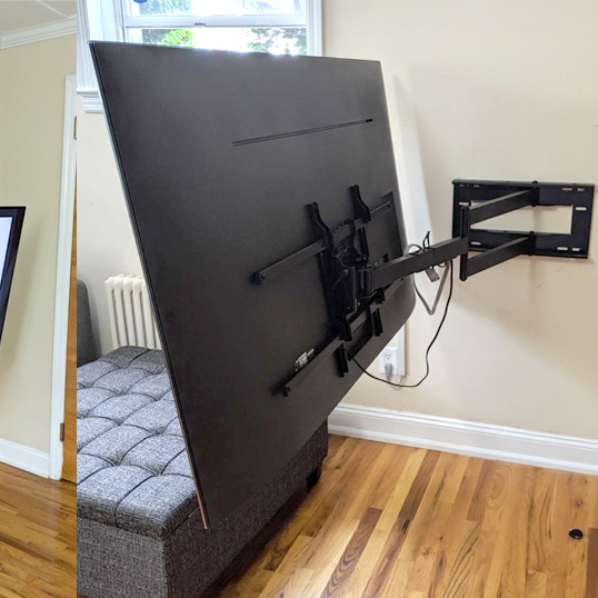 Full-motion TV Wall Mount Support for 45 55 65 75 Inch TV Bracket Arm 1010mm