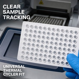 Placa PCR de 96 puestos sin falda, blanca, 100uL, sin DNase ni RNase, material PP para pruebas de amplificación de ADN y ARN en biología molecular - Product Image 6