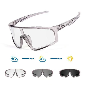 Lunettes <span class=keywords><strong>de</strong></span> cyclisme d'extérieur à grande monture, lunettes <span class=keywords><strong>de</strong></span> soleil coupe-vent pour la randonnée et le <span class=keywords><strong>ski</strong></span>, lunettes <span class=keywords><strong>de</strong></span> sport photochromiques unisexes pour la randonnée - Product Image 4