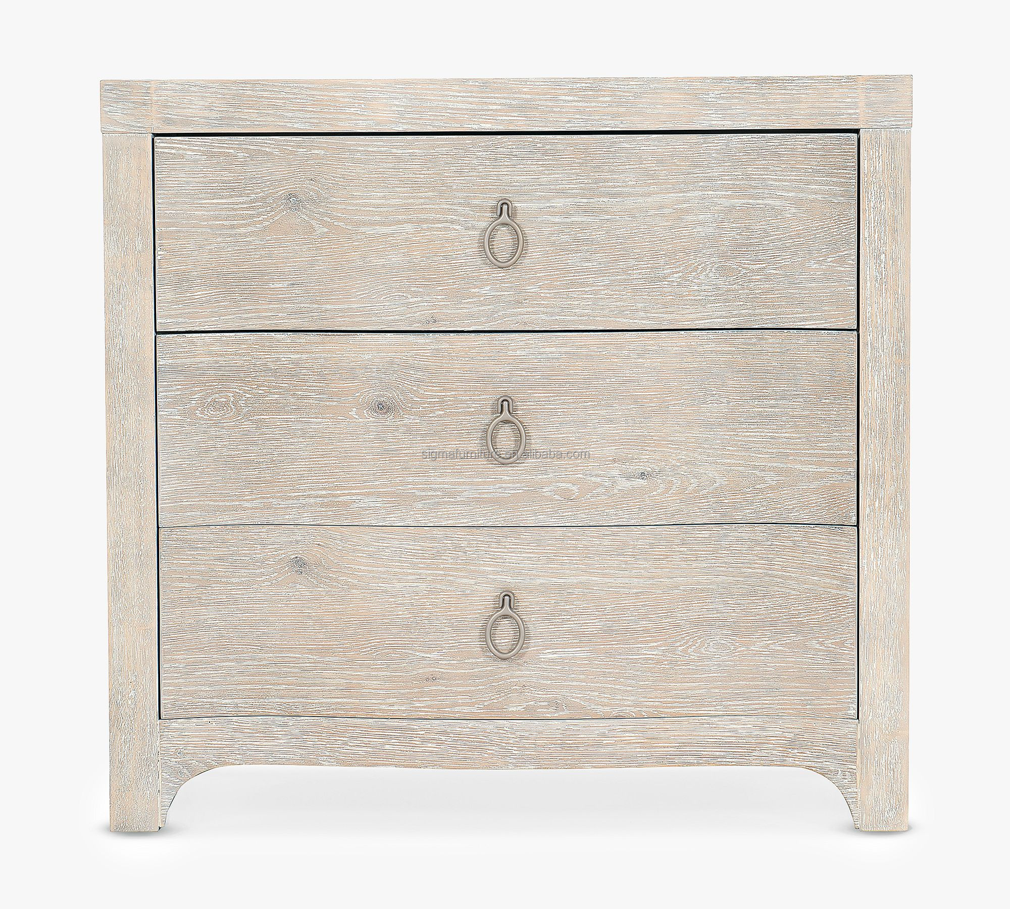 New style european farmhouse wooden modern nightstands for bedroom villa