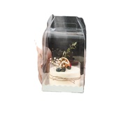 2025 nouveau Pulida personnalisé en gros 3 4 5 6 pouces de hauteur en plastique transparent boîte à gâteau emballage de boulangerie avec poignée boîtes à gâteaux transparentes