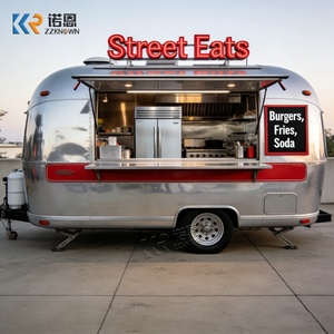 Remorque alimentaire classique à design arrondi, extérieur poli, cuisine mobile, homologuée DOT CE VIN, style intemporel, <span class=keywords><strong>camion</strong></span> de restauration - Product Image 2