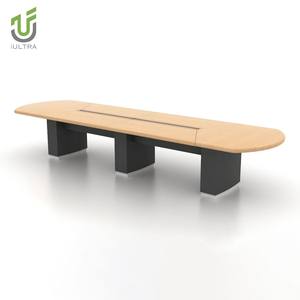 <span class=keywords><strong>Table</strong></span> de réunion <span class=keywords><strong>ronde</strong></span> de mobilier de bureau moderne IULTRA pour 8 tables de salle de conférence <span class=keywords><strong>en</strong></span> MDF blanc pour hôtels et écoles de bureau à domicile - Product Image 2