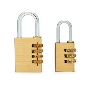 Serrure de voyage à combinaison en laiton à <span class=keywords><strong>code</strong></span> à 3 chiffres, <span class=keywords><strong>cadenas</strong></span> de sécurité anti-voleur à clé pour casiers de gymnastique, utilisation sûre, vente à chaud de 21-3 - Product Image 4