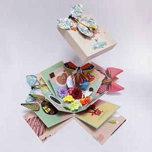 Robotime — boîte florale surprise avec bouton doré, coffret cadeau <span class=keywords><strong>chocolat</strong></span> pour la <span class=keywords><strong>saint</strong></span>-<span class=keywords><strong>valentin</strong></span>, personnalisable, nouveau, <span class=keywords><strong>2022</strong></span> - Product Image 6