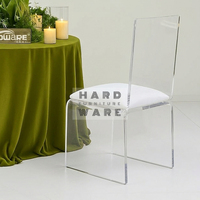 Chaises empilables en acrylique durables en gros pour hôtels, mariages, banquets et événements - Mobilier de location commercial