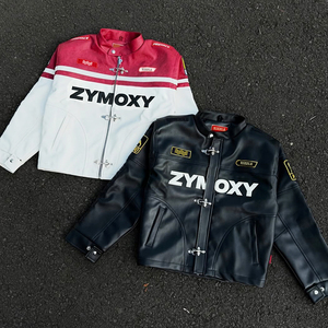 Veste en cuir PU pour homme, style pompier, avec fermoir mousqueton, design vintage personnalisé, nouvelle collection, par le fabricant - Product Image 1