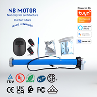 NB MOTOR 59mm 160nm Puerta de persiana enrollable Motor de anulación manual tubular
