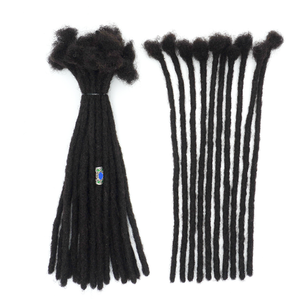 KAMA Whosale Human Hair Locs Extensions Dreadlocks Extensions Full Handmade Medium Size 100% Human Hair Extensions