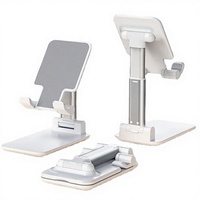 Support de téléphone portable pliable et portable, support de bureau pour diffusion en direct, tablette, chevet, support universel multifonctionnel