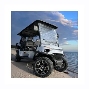 48 Volt harga yang baik Cina 6 tempat duduk Golf kereta dorong listrik 4x4 Golf Cart