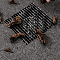 Grille de sol carrée YOHAN en acier inoxydable, drain de douche invisible, grille de sol anti-odeur pour salle de bain