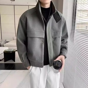 Veste bomber en laine épaisse à fermeture éclair, style japonais, nouvelle mode automne pour hommes - Product Image 2