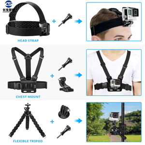 ชุดอุปกรณ์เสริม GoPro พลาสติก หมุนได้ 360 องศา ชุดติดหน้าอก สายรัดหมวก ขาตั้งกล้อง สำหรับกล้องแอคชั่น ใช้สำหรับกีฬา - Product Image 2