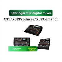 Console de mixage numérique BEHRINGER X32 COMPACT PRODUCER, console de mixage professionnelle pour performances, processeur audio