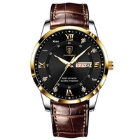 Montre pour homme Poedagar 836new, étanche, luminescente, double calendrier, montre-bracelet à quartz ultra-fine, est devenue une best-seller.