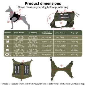 Grands chiens, chien robuste sans traction avec poignée, harnais réglable pour animaux de compagnie pour une marche et un entraînement faciles - Product Image 5