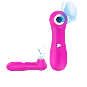 Baru 12 mode klitoris puting mengisap Vibrator mainan seks G Spot klitoris Stimulator klitoris Vibrator Dildo untuk wanita