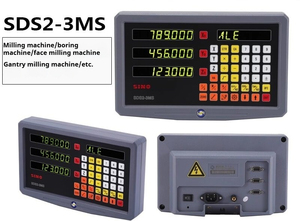 ערכת תצוגה דיגיטלית דו-צירית SINO SDS2MS, NTS 5μ TTL, סרגל זכוכית לינארי אופטי 50-1000 מ\\\"מ, מקודד, סרגל מדידה, מחרטה - Product Image 3